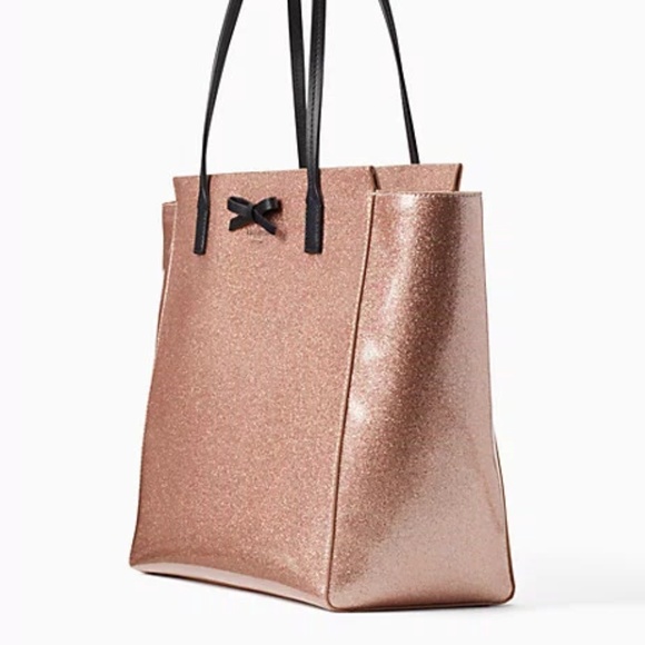 kate spade Rose Gold Glitter Handbag and Wallet - Picture 3 of 7